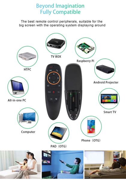 G10S Mini Fly Air Mouse + Voice si TV Control 2.4G 31-00031 фото