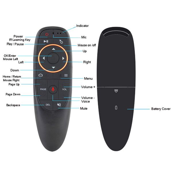 G10S Mini Fly Air Mouse + Voice si TV Control 2.4G 31-00031 фото