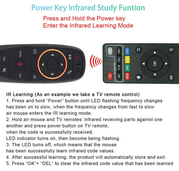 G10S Mini Fly Air Mouse + Voice si TV Control 2.4G 31-00031 фото