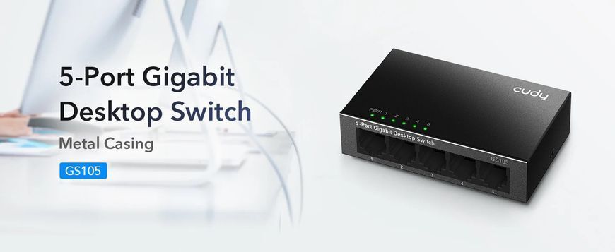 5 портов 10/100/1000 Mbps GS105 23-405 фото