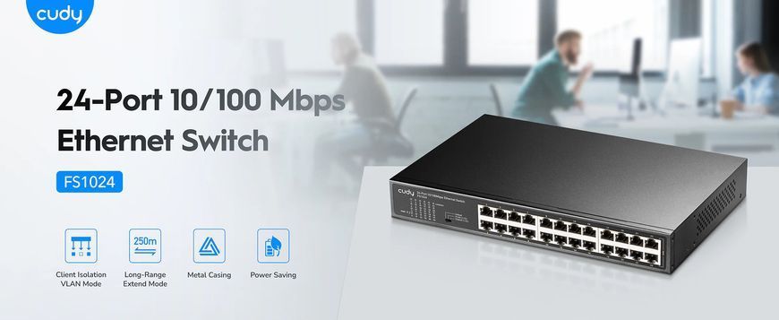 FS1024 Switch Ethernet 10/100 Mbps cu 24 Porturi 36-5052 фото