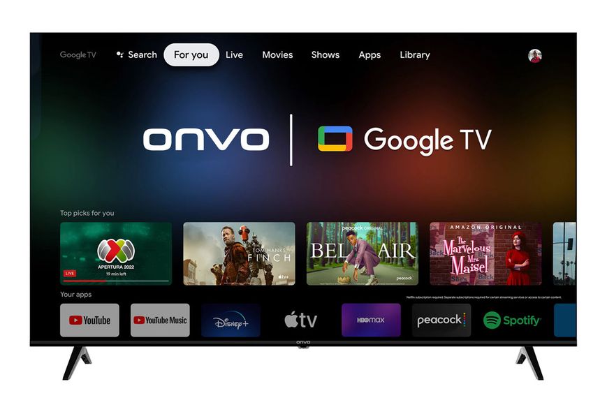 ONVO 65'' OV65F950 FRAMELESS 4K GOOGLE TV OV65F950 фото