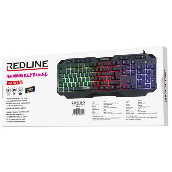 Tastatură pentru jocuri RGK-664 (Seria Expert) RGK-664 фото