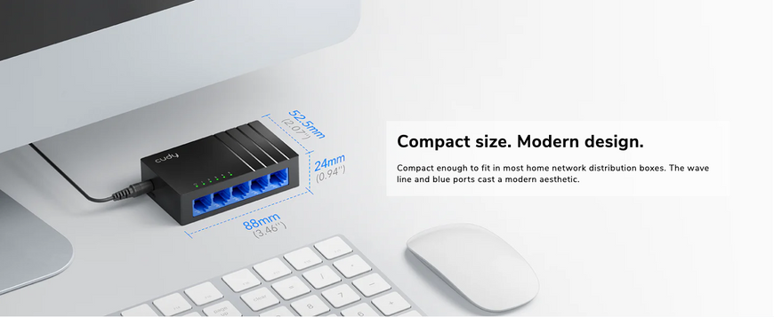 5 портов 10/100/1000 Mbps GS105D 23-406 фото