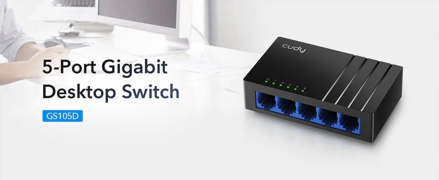 5 портов 10/100/1000 Mbps GS105D 23-406 фото
