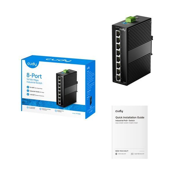 IF1008 Switch industrial cu 8 porturi Fast Ethernet 23-411 фото