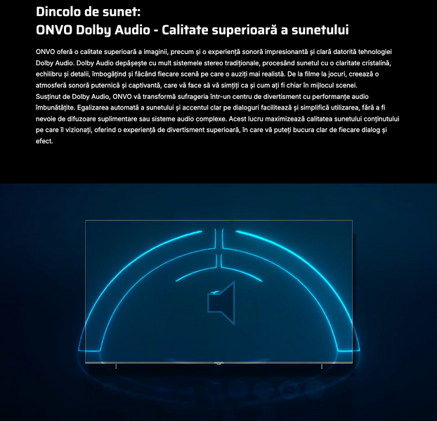 ONVO 75'' 75VQ90F20 FRAMELESS 4K GOOGLE TV 75VQ90F20 фото