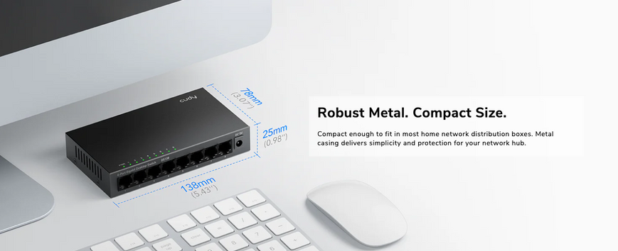 8 портов 10/100/1000 Mbps GS108 23-407 фото