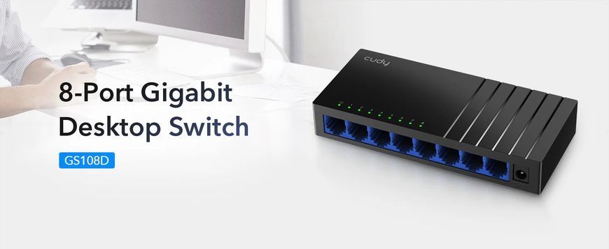 8 портов 10/100/1000 Mbps GS108D 23-408 фото