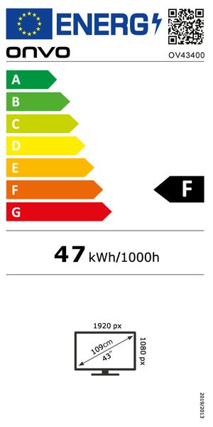 ONVO 43" FHD WEBOS Smart LED TV DVB-T2/C/S2 Dolby Audio OV43400 фото