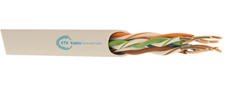 CAT 5e UTP 4*2*24 AWG Cu LSOH Indoor ETKcablo (цена за 1м) 22-106 фото