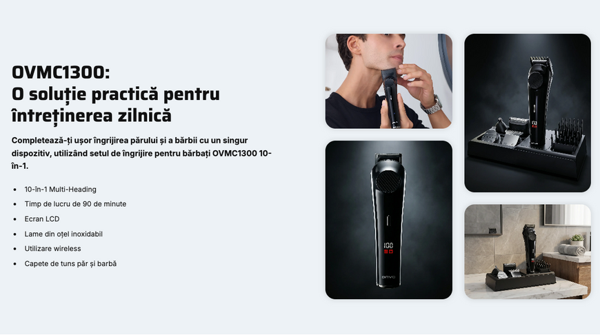 OVMC1300 &ndash; Set de &icirc;ngrijire personală 10 &icirc;n 1 OVMC1300 фото