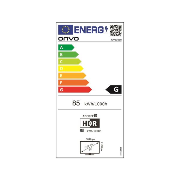 ONVO 50'' OV50350 4K ANDROİD SMART LED OV50350 фото