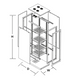 42U-W=600 D=800 19'' FS-Line Free Standing Network Cabinet, MFGFD, MSRD, MSSP, Black Color Flat Pack 18-1146 фото 4