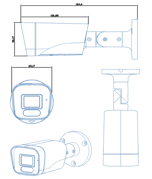 4MP H.265 Full Color Ip Camera + Microphone PC-455S-WL фото