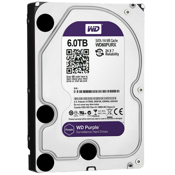 6 ТБЖесткий диск Western Digital WD Purple, 3.5", WD40PURX 36-7-00058 фото