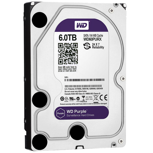 6 ТБЖесткий диск Western Digital WD Purple, 3.5", WD40PURX 36-7-00058 фото