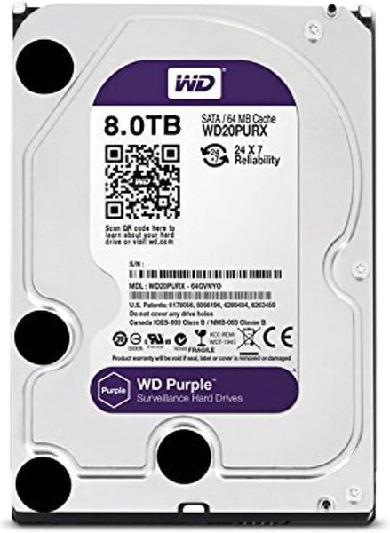 8 TB Unitate HDD Western Digital WD Purple, 3.5", WD40PURX 36-7-00028 фото