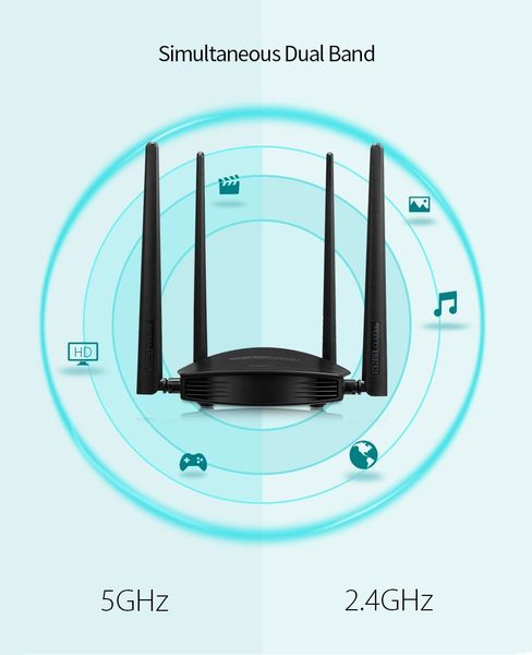 TOTLINK A800R 2.4GHz 300Mbps + 5GHz 900Mbps 23-0061 фото