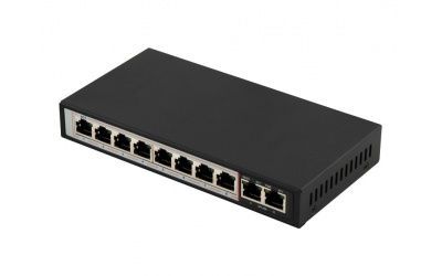 Comutator POE FoxGate S5908P-FE2-AI (96W) 8CH +2 /POE Switch 36-302 фото