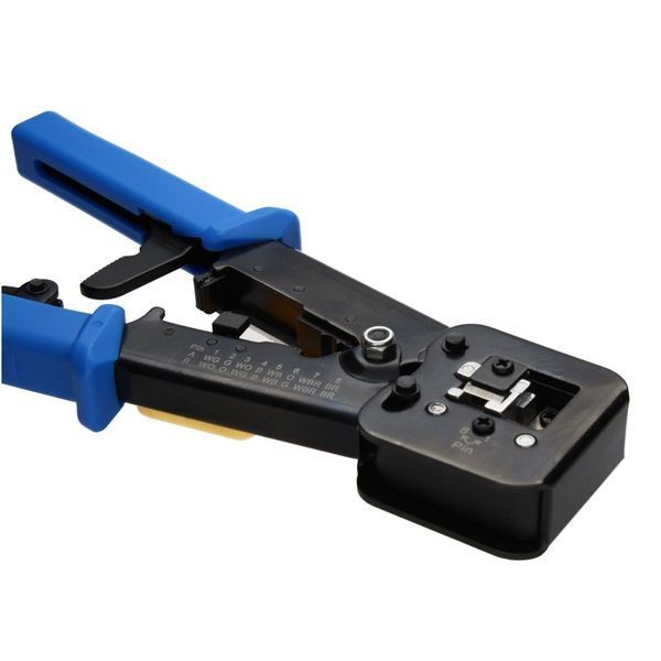 Instrument de sertizare RJ45 pentru conectori Pass-Through Cat5 Cat5e Cat6, pentru conectori RJ45/RJ12 obișnuiți și Pass-Through 33-305 фото