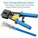 Instrument de sertizare RJ45 pentru conectori Pass-Through Cat5 Cat5e Cat6, pentru conectori RJ45/RJ12 obișnuiți și Pass-Through 33-305 фото 5