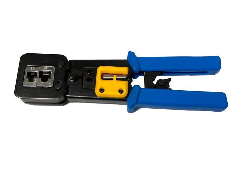 Instrument de sertizare RJ45 pentru conectori Pass-Through Cat5 Cat5e Cat6, pentru conectori RJ45/RJ12 obișnuiți și Pass-Through 33-305 фото