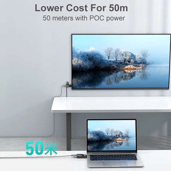 MT-ED015 Mini Extender HDMI 50m prin Ethernet Cat6, 1080P 27.1-0096 фото