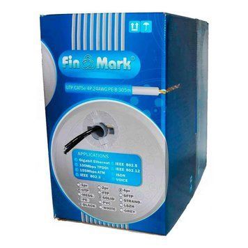 Cablu UTP CAT5e 4x2x24AWG, Cutie de Tragere 305m (Finmark) 22-080 фото