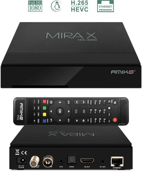 AMIKO MIRA X HYBRID DVB-S2+T2/C HIS-3000 ID999MARKET_6019438 фото