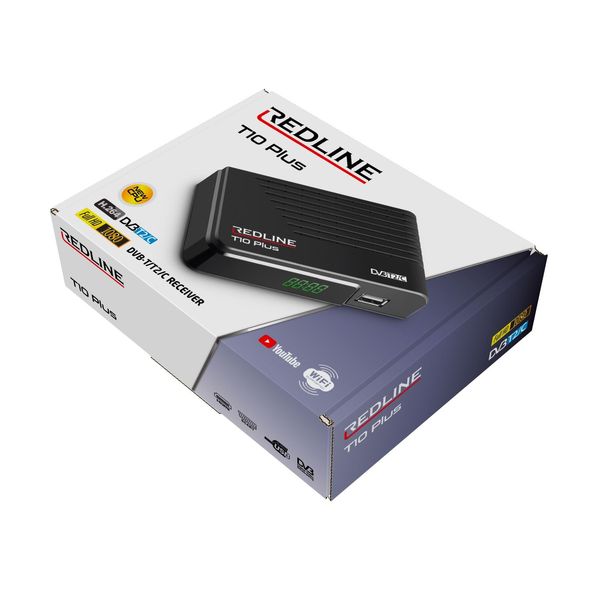 Redline T10 Plus Receptor digital terestru + prin cablu + IPTV T10Cable фото