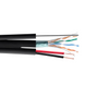 305m FTP cat 5e 24 AWG + 2 &times; 0.75 мм&sup2; с несущим тросом (суфой) 22-011 фото 1