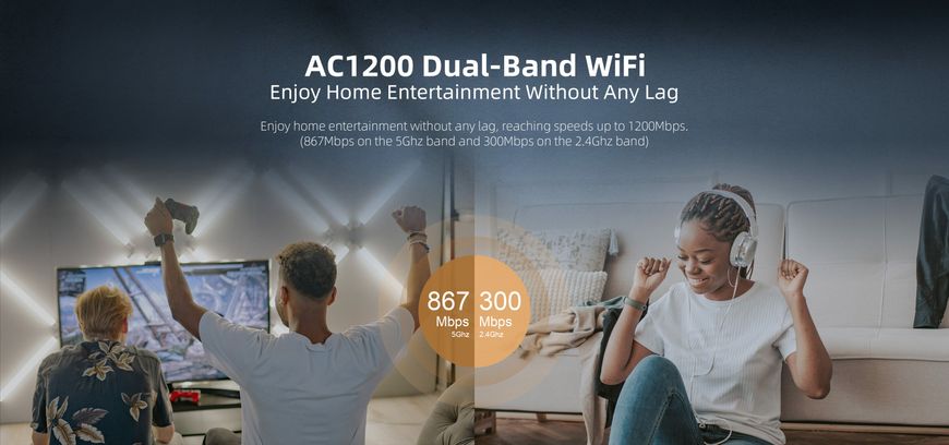 E3 Мини Wi-Fi роутер Dual Band AC1200 23-7755 фото