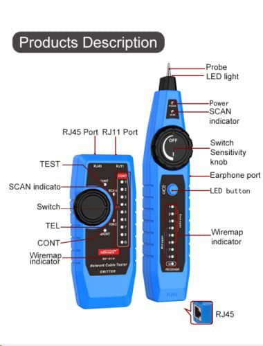 Tester de cablu de rețea NOYAFA NF-810 NF-810 фото