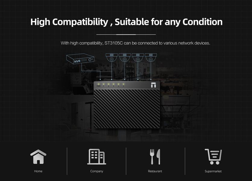 5 Porturi 100Mbs Comutator Ethernet Fast  23-201 фото