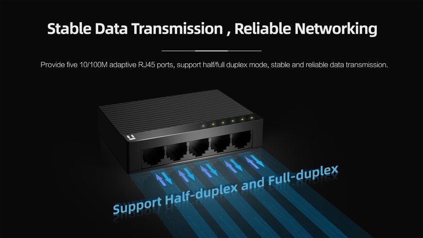 Коммутатор Fast Ethernet на 5 портов 100Mbs 23-201 фото