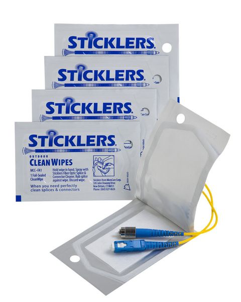 MicroCare Sticklers Individually Wrapped Outdoor CleanWipes (4″ x 2″, 50 wipes per box). FA1 фото