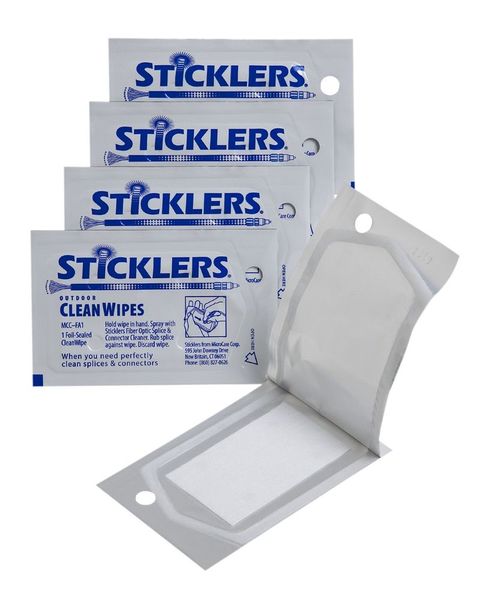 MicroCare Sticklers Individually Wrapped Outdoor CleanWipes (4″ x 2″, 50 wipes per box). FA1 фото