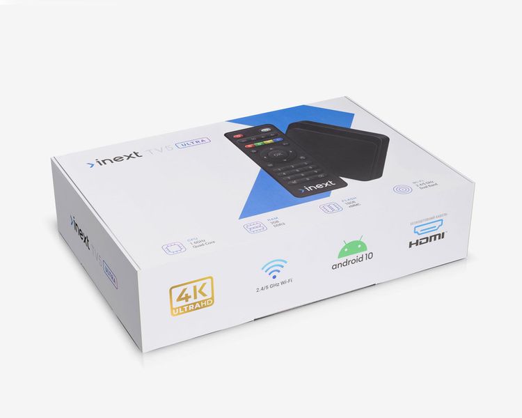 Inext 2/16GB 4K TV5 Ultra (TV box pe platforma Android 10) 02-0033 фото