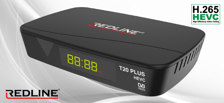 Redline T20+ receptor DVB/T-2 cu video codul H265 T20Plus фото