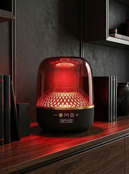 Boxă Portabilă Bluetooth ONVO OVSC360 60W Sunet 360 Grade Lumini RGB Aura Light Baterie 4+ Ore Mic Inclus OVSC360 фото