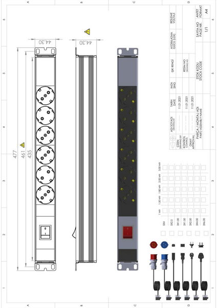 UP-SC-PDU-19IN-OF-1U-6P 18-1323 фото