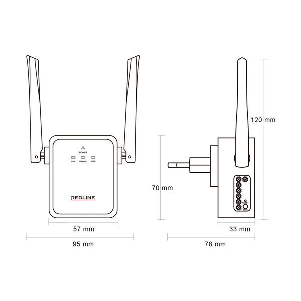 TS720W Wi-Fi Extender 2.4GHz 23-746 фото