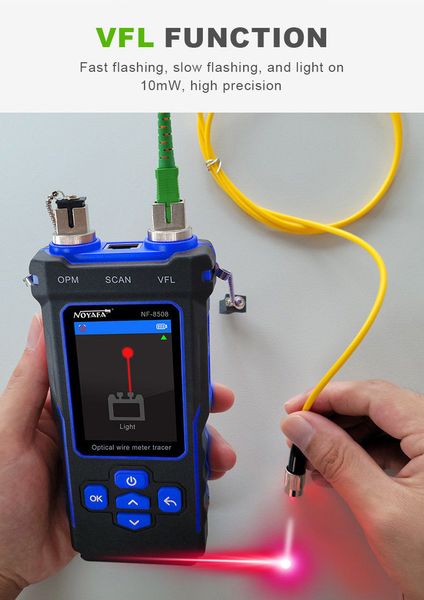 NF-8508 Tester de cablu Internet RJ45 și Cablu Optic (Power Meter) ID999MARKET_6546936 фото