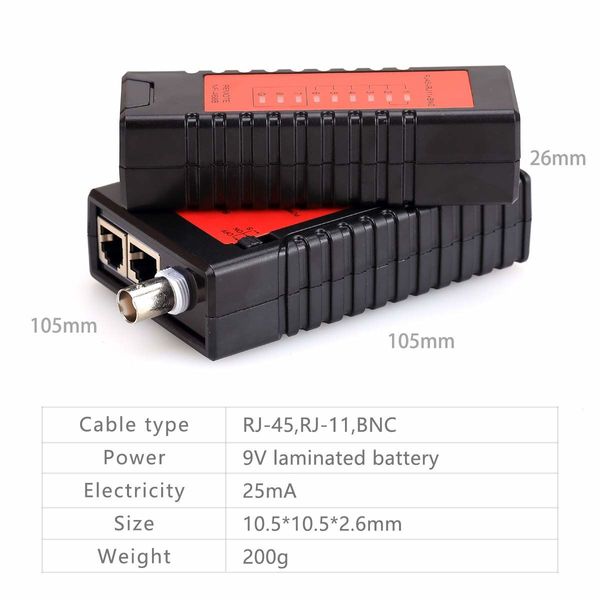 NF-468B Network Cable Tester RJ45 RJ11 NF468B фото