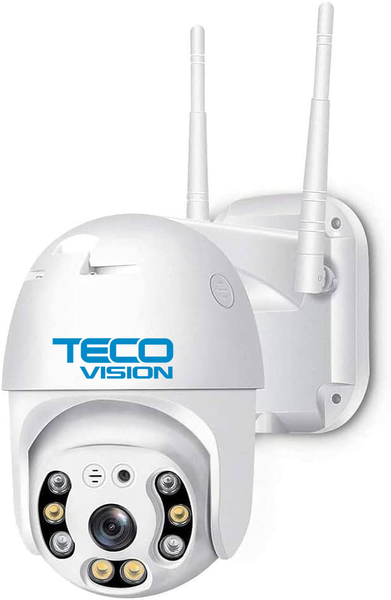 5MP 360° Audio + Mic 128GB WIFI PTZ Dome Camera PTZ55DF TECOVISION 36-8-106 фото