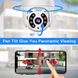 5MP 360° Audio + Mic 128GB WIFI PTZ Dome Camera PTZ55DF TECOVISION 36-8-106 фото 2