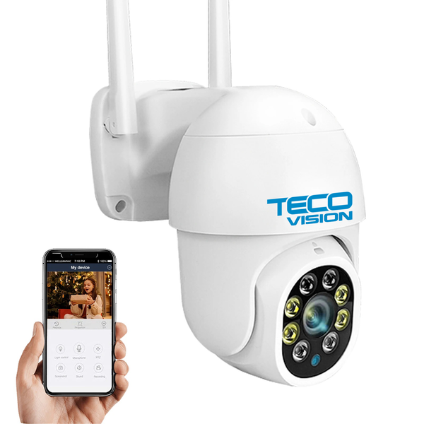 2MP 360° Audio + Mic 128GB WIFI PTZ Dome Camera PTZ2DF TECOVISION 36-8-102 фото