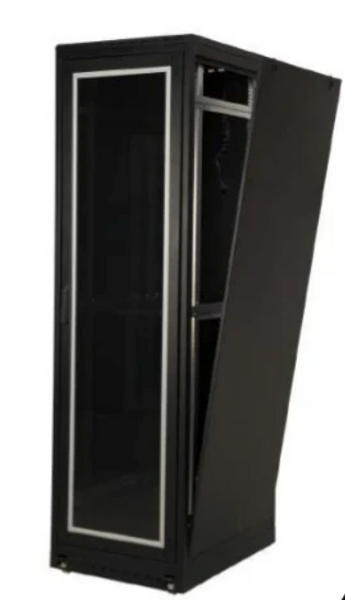 25U-W=600 D=600 19" FS-Line Free Standing Network Cabinet, MFGFD, MSRD, MSSP, Black Color Flat Pack 18-1141 фото