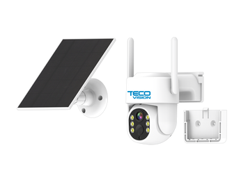 4MP 4G LTE 360° Audio + Mic + MircoSd + WIFI PTZ Dome Camera PTZSOLAR4 4G TECOVISION  36-8-116 фото